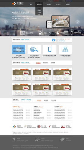 红动中国 网络公司网站网页模板与设计素材的视觉盛宴